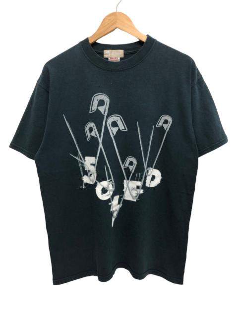Other Designers Vintage - RARE 🔥 FIFTYFIFDEAL FFDL PIN PUNK VIBE GRAPHICAL TEE