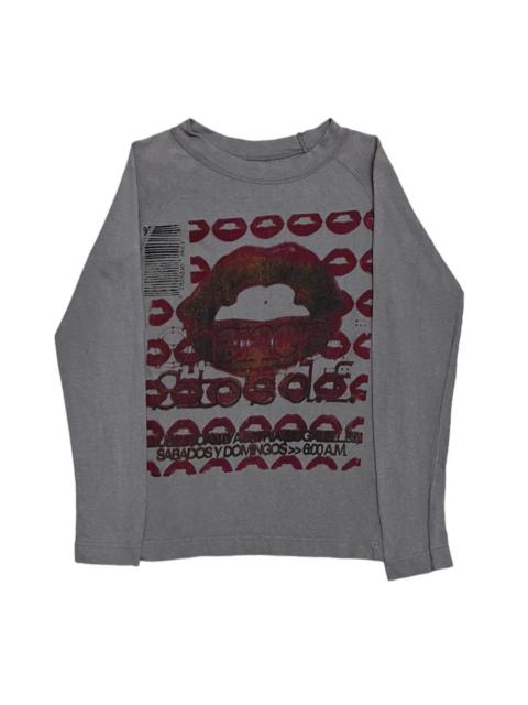 Japanese Brand - Japan Designer Top Secret Fullprint Lips Kiss At 6.00 A.M