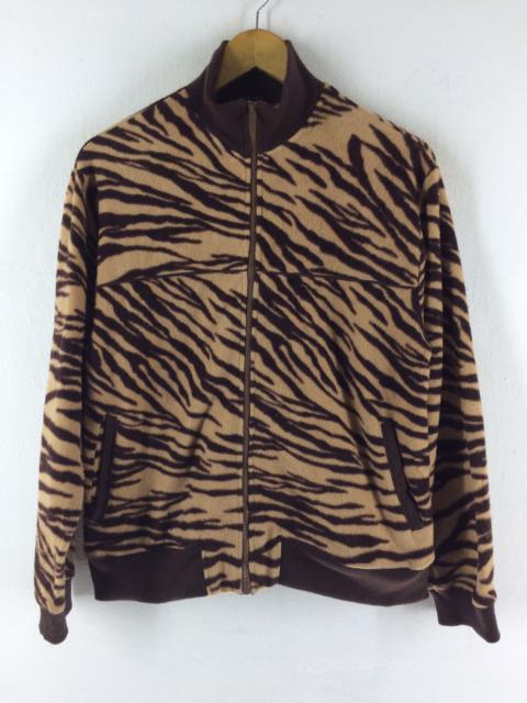 Other Designers Japanese Brand - HEALTHY KAREN- RARE PATTERN ZEBRA COLOUR FLEECE JACKET