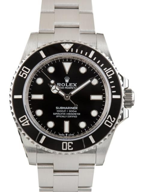 ROLEX Used Rolex Submariner Ref 124060 Black Chromalight Dial