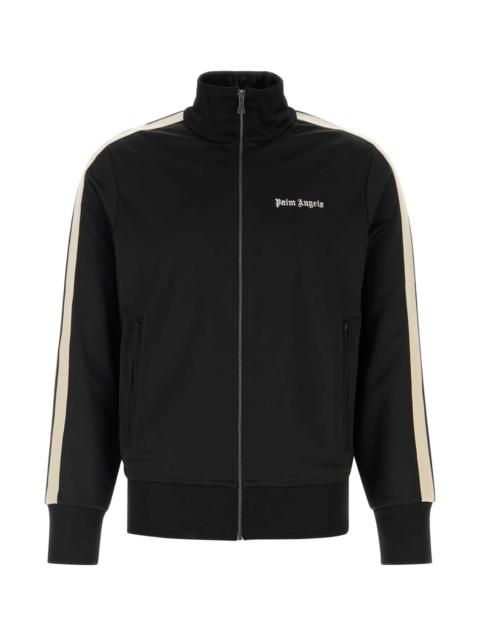 Palm Angels Palm Angels Men Black Tech Fabric Sweatshirt