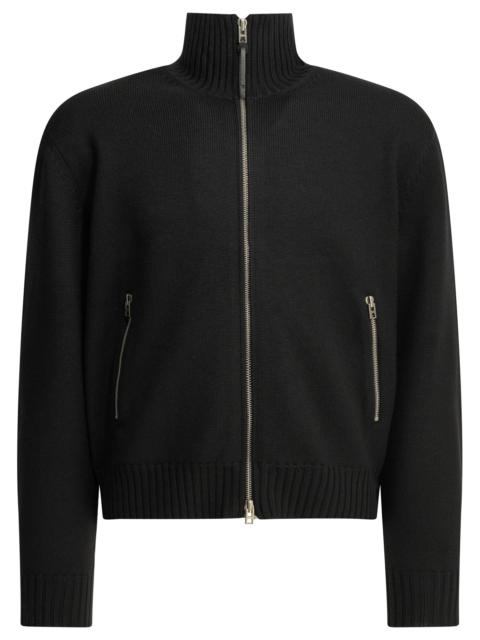 TOM FORD Tom Ford Wool Sweater with Zipper Black Men