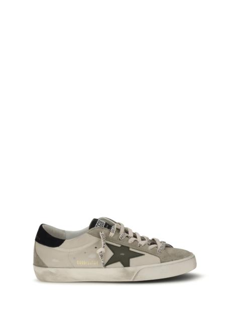 Golden Goose Golden Goose Super Star Sneakers Cream/Grey/Olive Green/Dark Blue