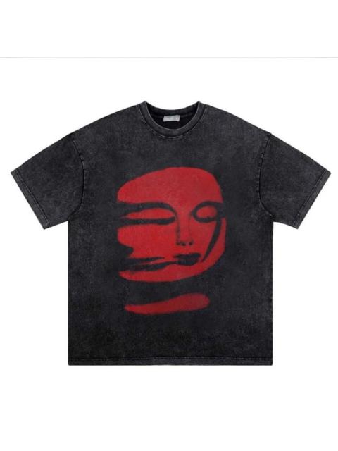 Japanese Brand - Red Phantoms Printed Vintage Oversized T Shirt