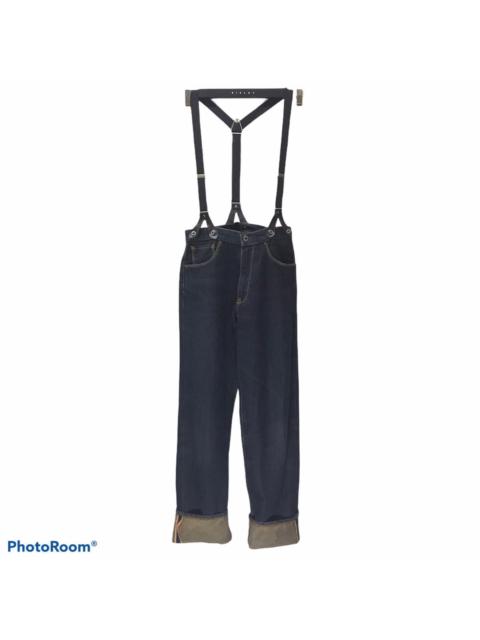 Other Designers Japanese Brand Bobson Denim Selvedge Suspender