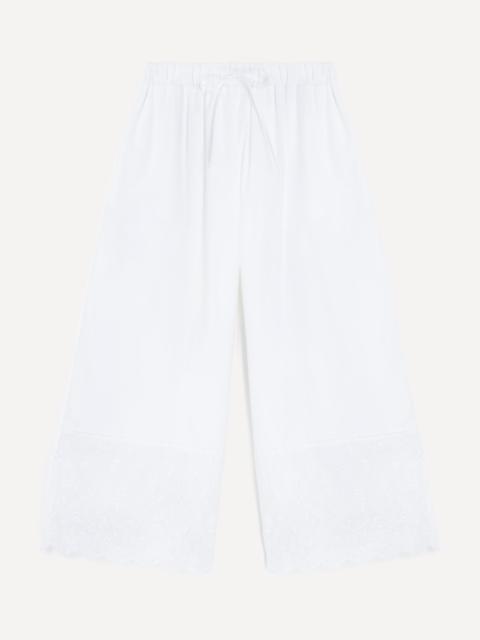 Simone Rocha White Cropped Easy Trousers