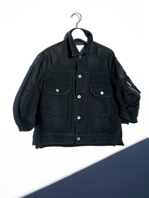 sacai Denim x Nylon Twill Jacket