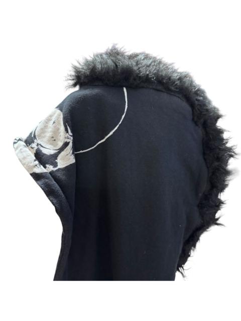 Other Designers Le Grande Bleu (L.G.B.) - GLAD NEWS Mohawk Hoodie Rock Skull
