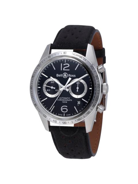 Other Designers Bell and Ross Vintage 126 Black Dial Automatic Men's Chronograph Watch BR-126-GT-BLK-A