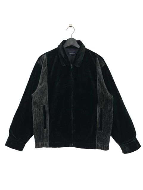 Other Designers Vintage Corduroy Suede Jacket Black Zipp SingTerget