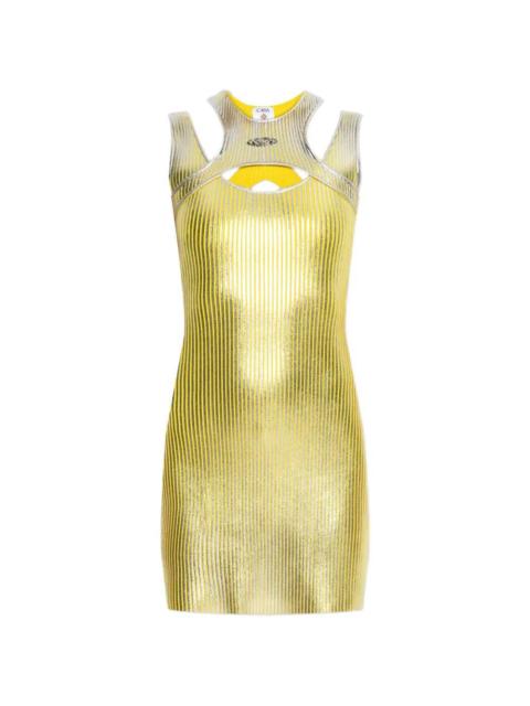 CASABLANCA Casablanca Women Mini Dress With Cutouts And Metallic Print