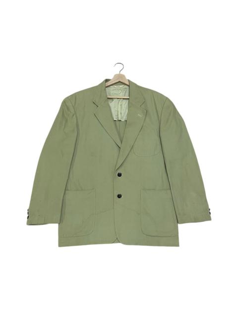 Givenchy Vintage Givenchy Stretch Cotton Silk-Blend Blazer Jacket