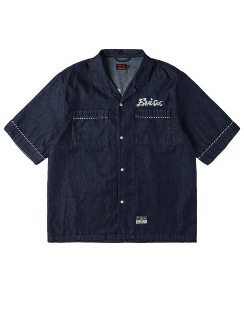 EVISU Whip-stitch Dual Pocket Boxy Denim Shirt