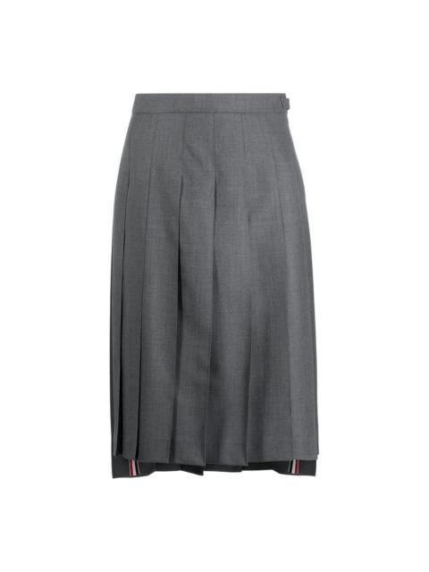 Thom Browne Twill Midi Pleated Skirt Women