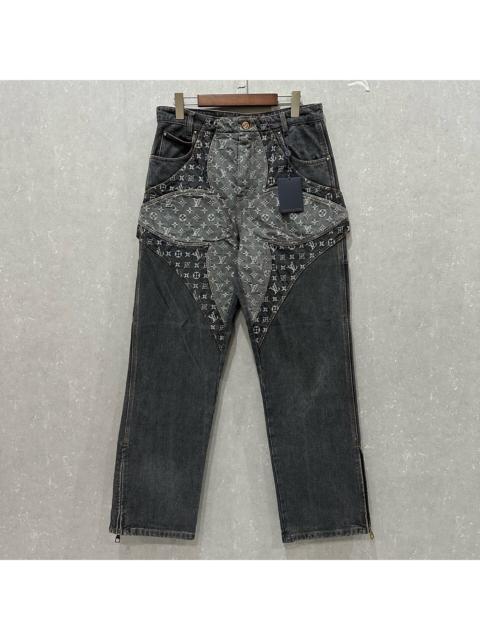 Louis Vuitton Louis Vuitton three-flower logo jeans