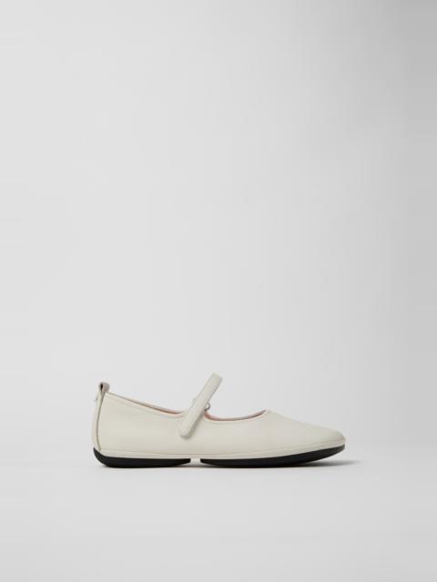 CAMPERLAB White Leather Ballerinas for Women.