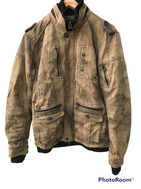 Other Designers Japanese Brand - In The Attic Acid Wash Multipocket Hoodie Jacket