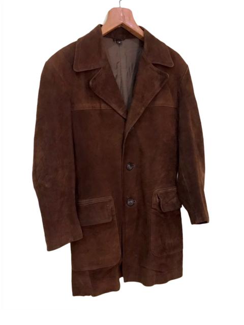 Other Designers Genuine Leather - LAST CALL⏰PARTINA SUEDE LEATHER LONG COAT