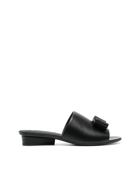 FERRAGAMO Ferragamo Womens Black Slides Sandals
