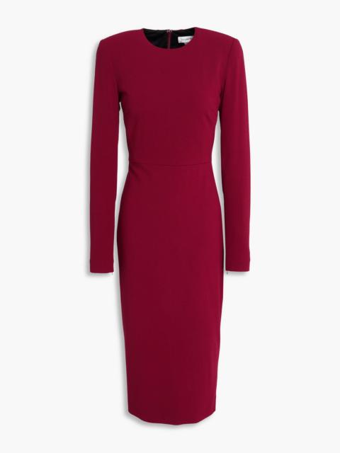 Victoria Beckham Wool-blend crepe midi dress