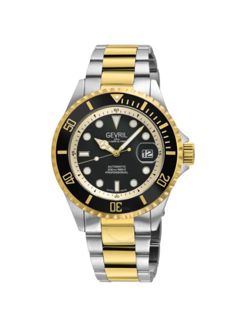 Other Designers Gevril Wall street Automatic Black Dial Men's Watch 41855A