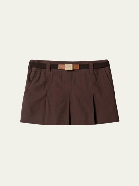 Panama Mini Pleated Skirt