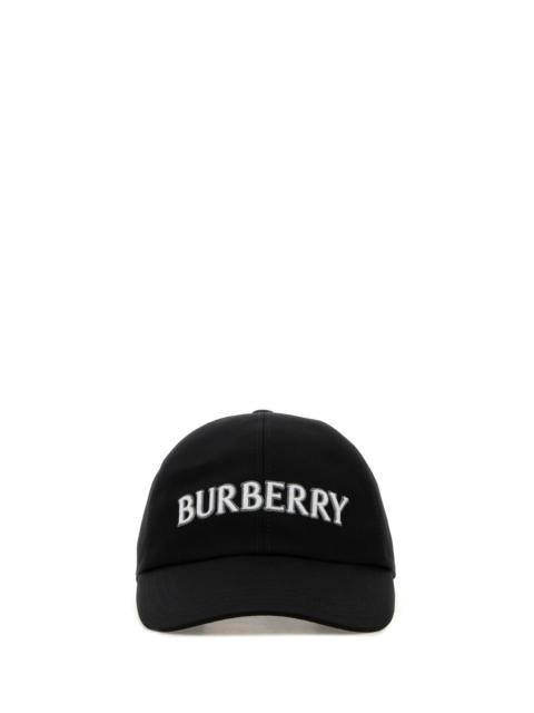 Burberry Black gabardine baseball cap