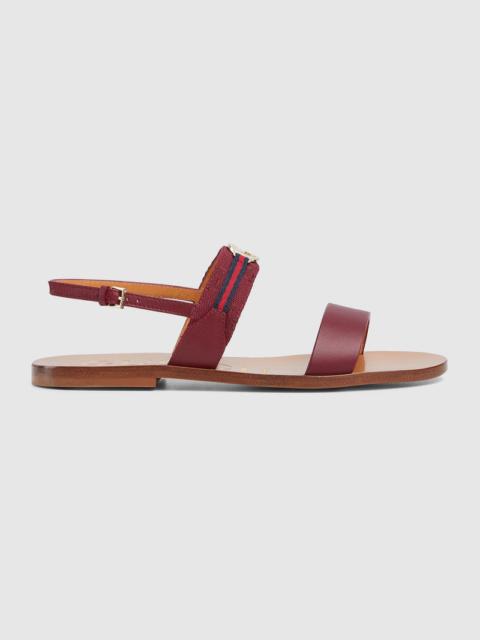 GUCCI Gucci Interlocking G Web Sandals