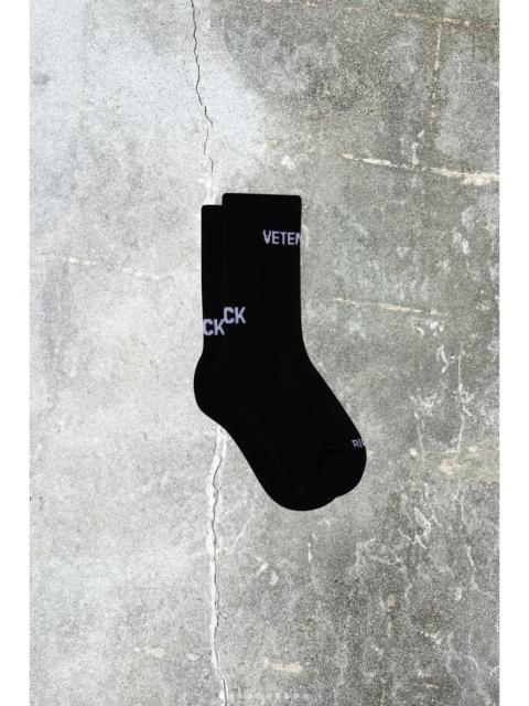 Black Logo Socks