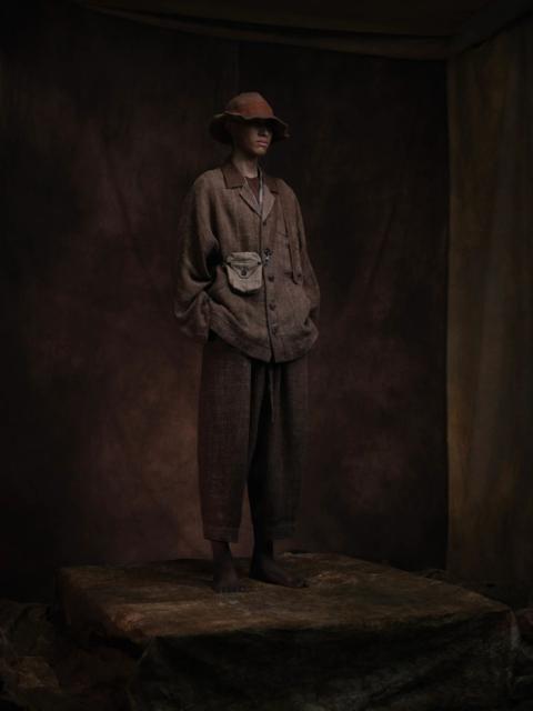 Ziggy Chen Brown checkered overshirt.Like Archivio J.M. Ribot or Julius