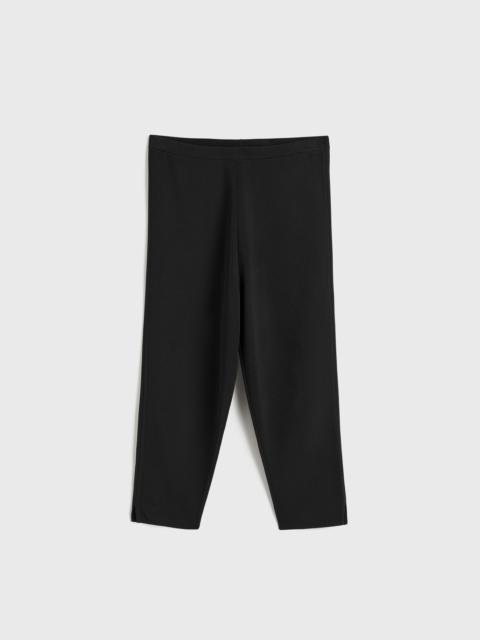 TOTEME Compact knit capri trousers black