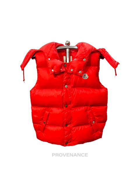 Moncler x Balenciaga Hooded Down Vest - Red