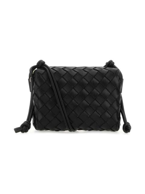 Bottega Veneta Black Leather Small Loop Crossbody Bag