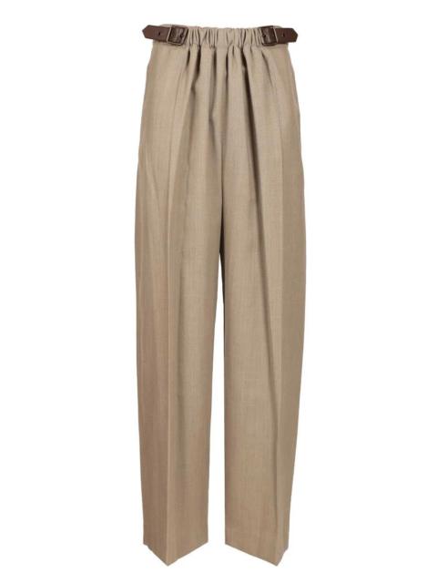 Loewe Loewe Belted Pants In Wool