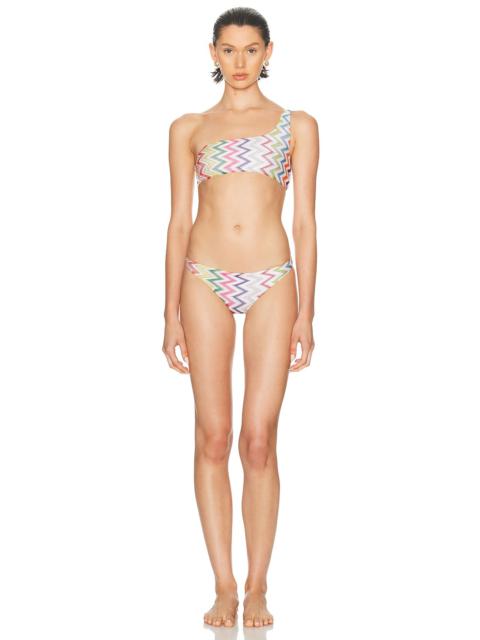 Missoni Zig Zag One Shoulder Bikini Set