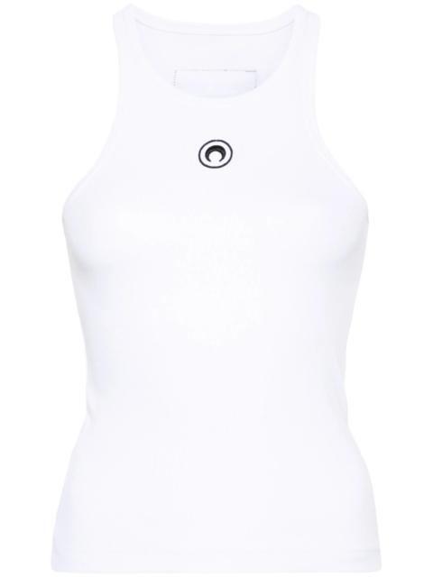 Marine Serre Crescent Moon-embroidered tank top