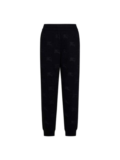 Burberry Burberry Larkan Ekd-Embroidered Cotton Track Pants