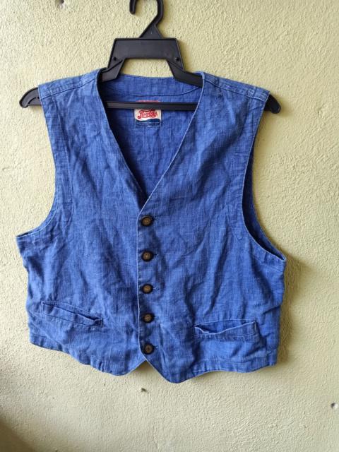 Other Designers Vintage - Vtg Pepsi Cola Denim Vest