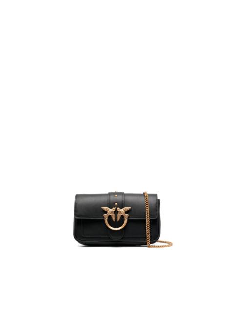 PINKO `Pocket Love Bag One Simply` Leather Shoulder Bag