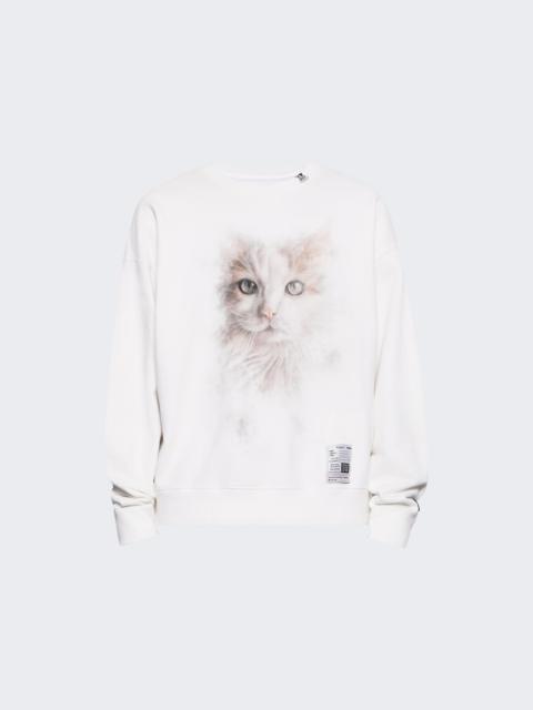 Maison MIHARAYASUHIRO Cat Printed Pullover White