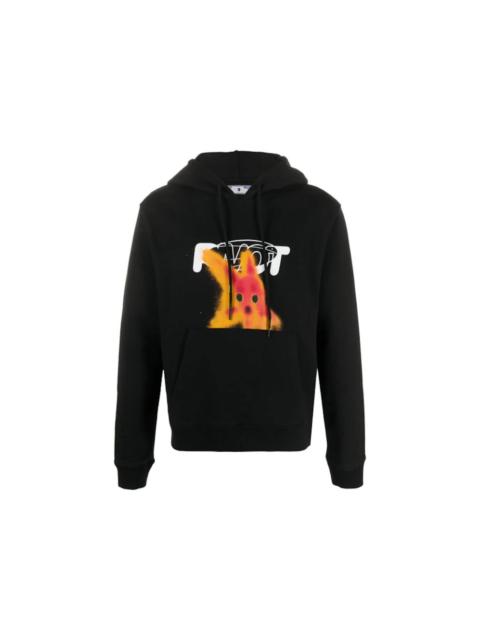 Off-White OFF-WHITE Slim Fit Pivot Fish Hoodie Black/Red