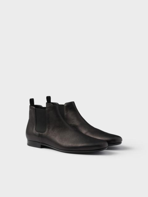 Prada Leather Chelsea boots