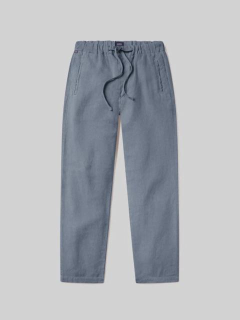 Citizens of Humanity Drawstring Deck Linen Pant Stone Blue
