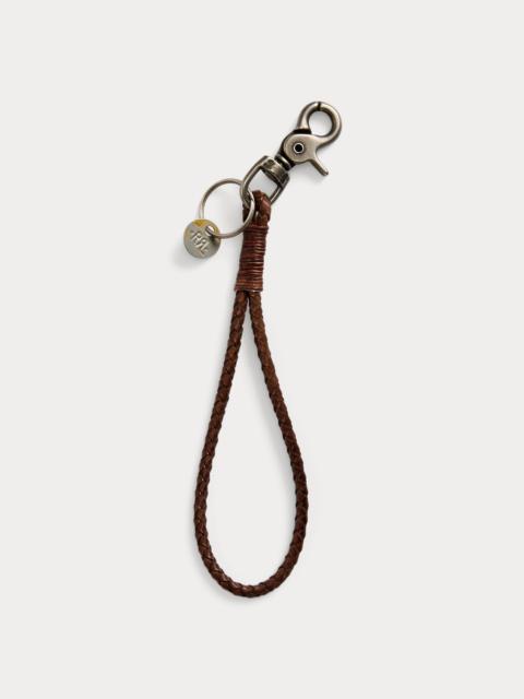 RRL by Ralph Lauren Braided Leather Key Fob