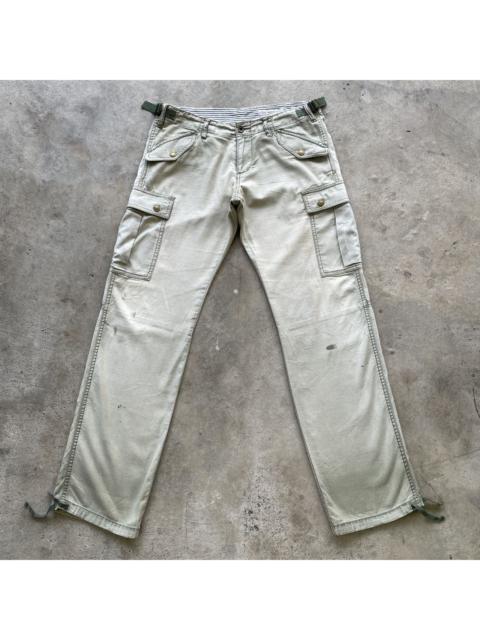Other Designers Japanese Brand - Vintage Green Label Faded Multipocket Cargo Pants Parachute
