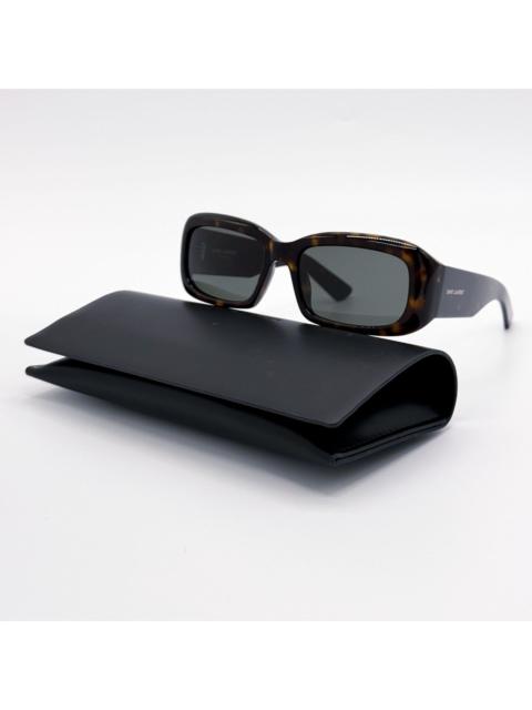 SAINT LAURENT New Saint Laurent SL809 002 Havana Gray Unisex Square Sungla