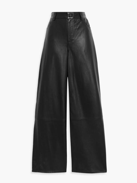 Loulou de Saison Figari leather wide-leg pants