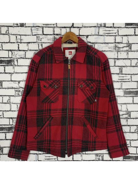 Other Designers Surf Style - Quicksilver Tartan Chekerboard Chore Jacket