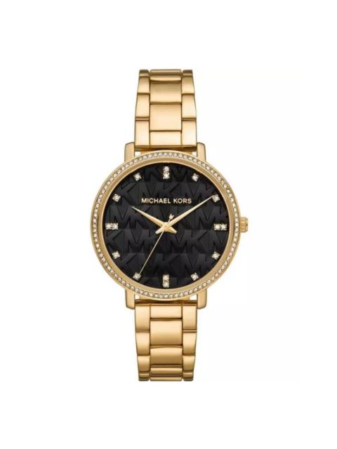 MICHAEL KORS Michael Kors Pyper Quartz Crystal Black Dial Ladies Watch MK4916
