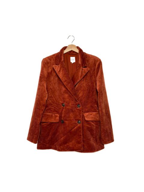 Other Designers Gap - Vintage Gap Orange Corduroy Velvet Jacket/Coat
